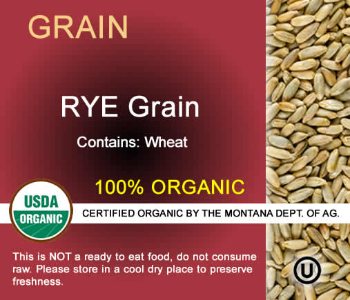Organic Rye Grain