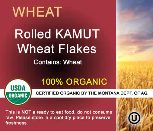 Organic Rolled KAMUT® Wheat Flakes